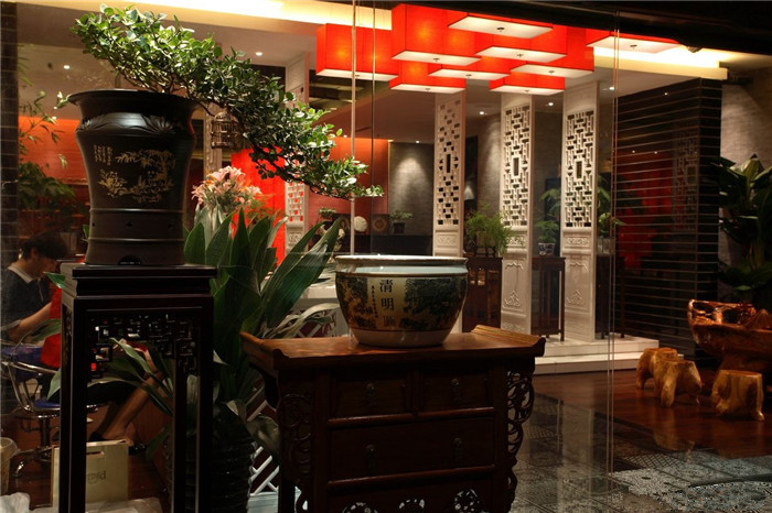 280平復古風(fēng)格茶樓裝修效果圖
